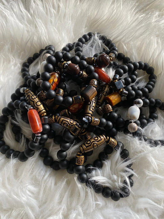 African wrist beads